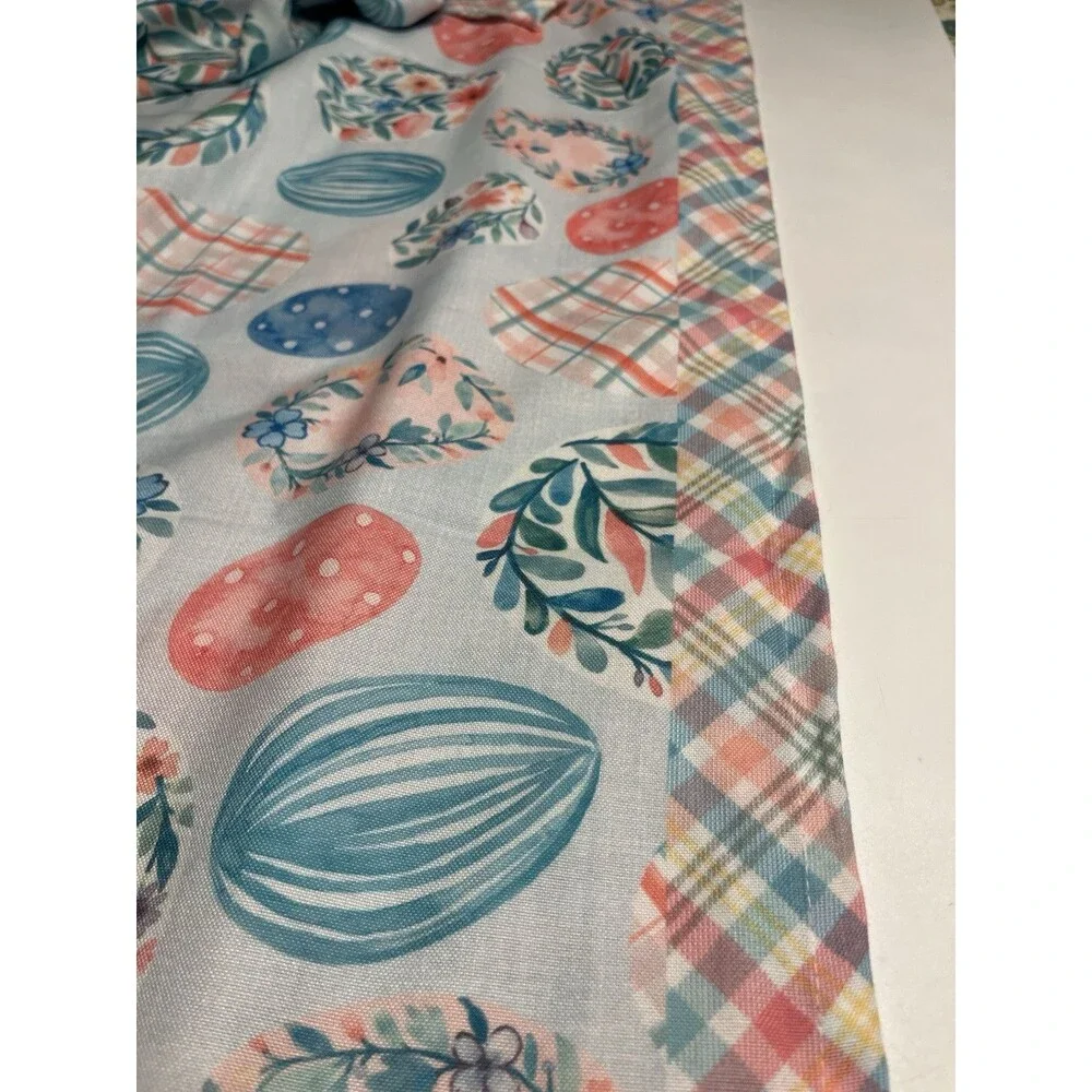 Cynthia Rowley Easter Egg Floral Tablecloth 60x102” EUC